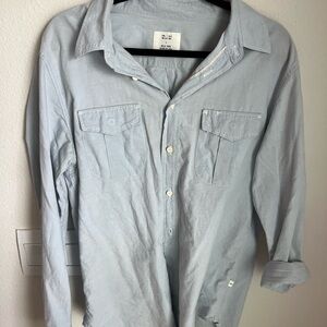 Billy Reid Light Blue Casual Button Down Shirt
